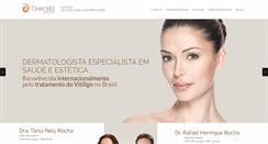 Desktop Screenshot of diversitadermatologia.com.br