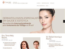 Tablet Screenshot of diversitadermatologia.com.br